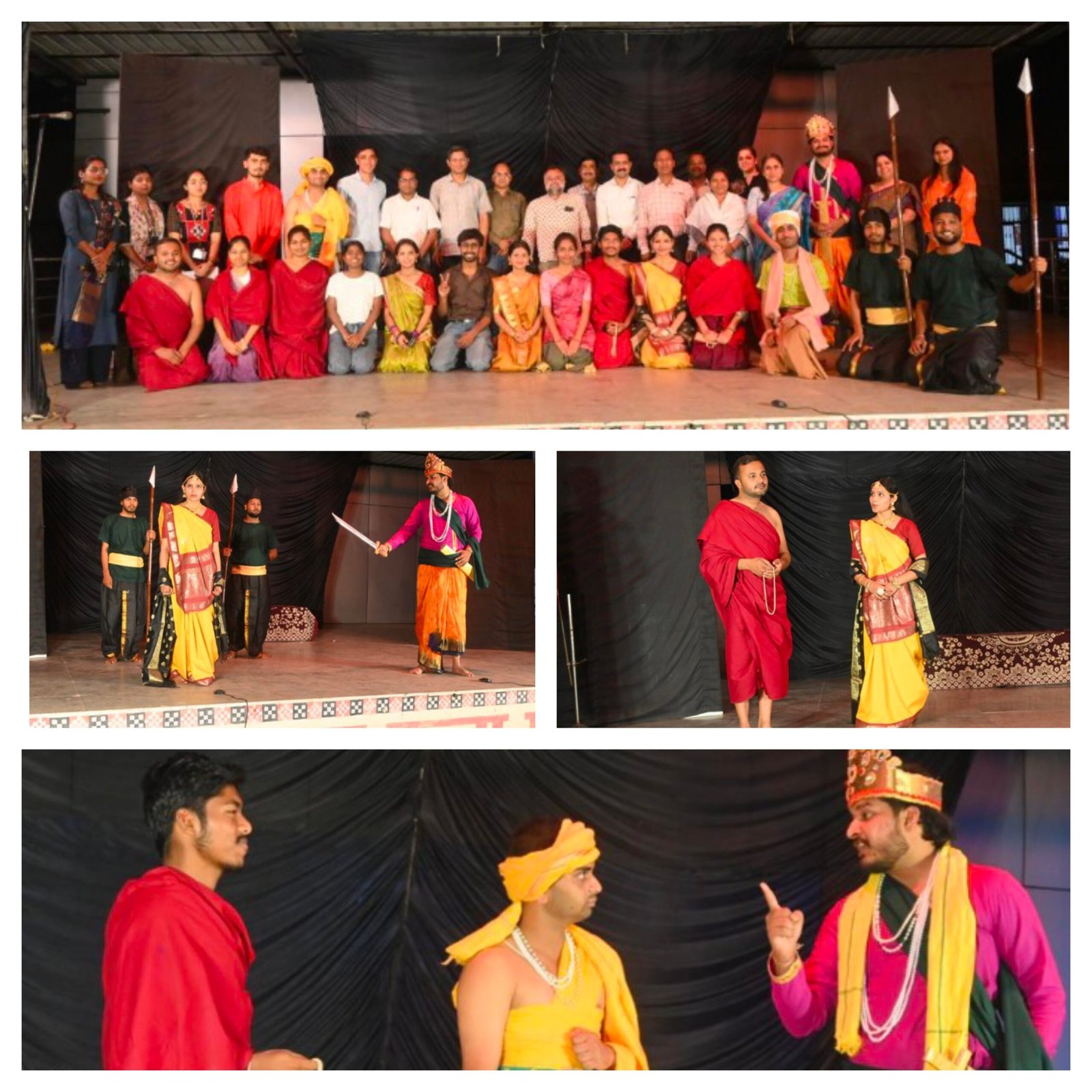 बिलासपुर: गुरु घासीदास विश्वविद्यालय में गूंजा इतिहास: “सम्राट अशोक” नाटक ने मोहा दर्शकों का मन