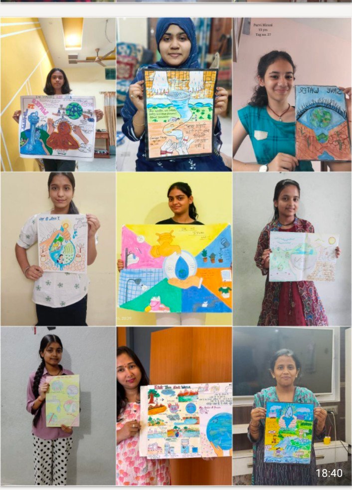 परिवर्तन – एक आशा की किरण’ की अनोखी पहल, ड्राइंग के जरिए जल संरक्षण का अभियान