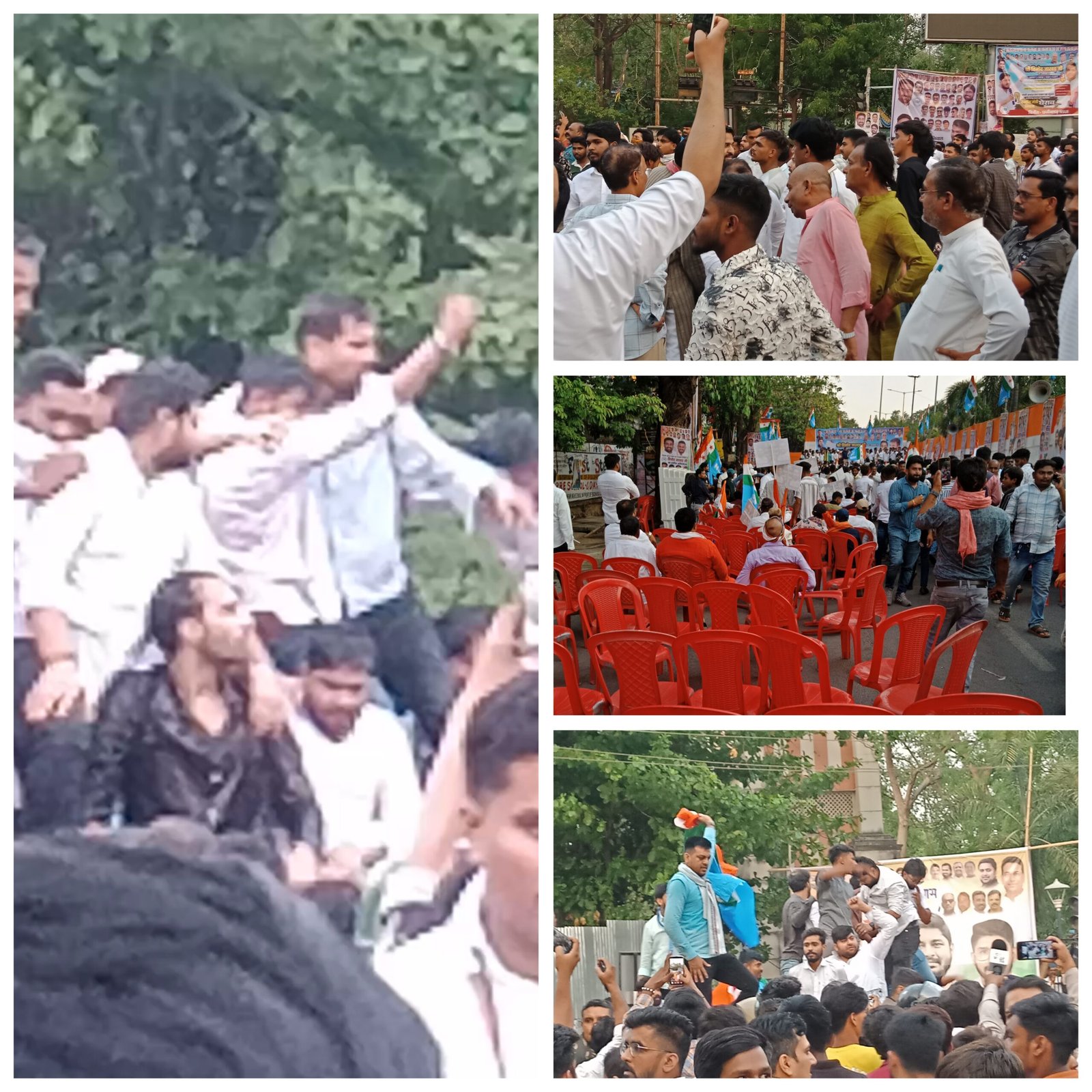 बिलासपुर में NSUI के ‘घेराव’ का निकला दम, पुलिस की अभेद्य बैरिकेडिंग के आगे फीका पड़ा प्रदर्शन